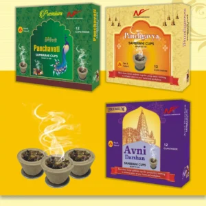 Narshima Premium Sambrani Cups – Divine Aromatic Cups for Puja & Home Fragrance
